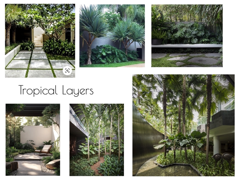 Tropical Layers Mood Board by Olive & Pink on Style Sourcebook