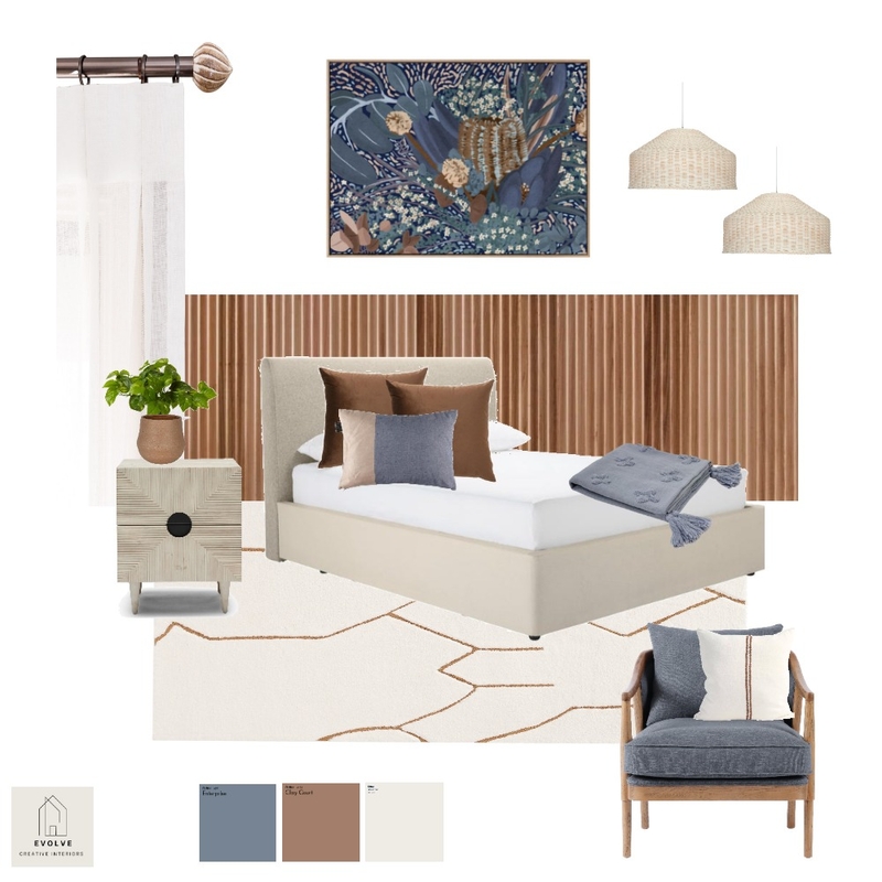 Main bedroom Mood Board by Evolve Creative Interiors on Style Sourcebook