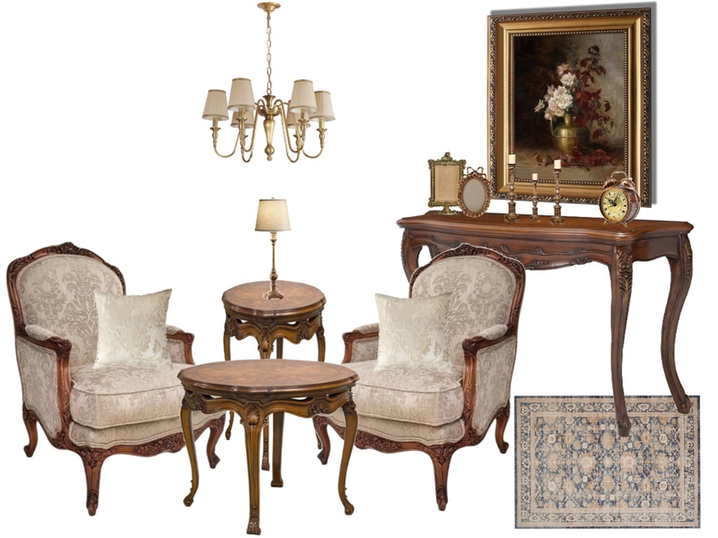 vintage Interior Design Mood Board by katarina.fenje