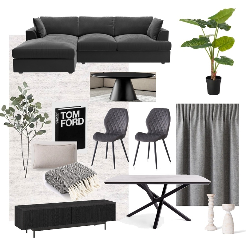 Postmark 2 bed living room Dark Grey Mood Board by Lovenana on Style Sourcebook