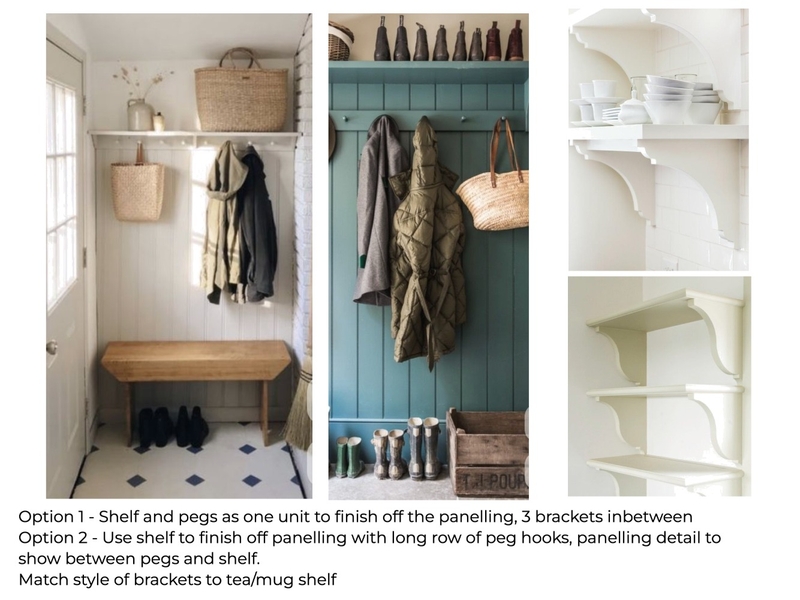 Folly Farm Boot Room - Wall 1 & Kitchen Shelf Mood Board by Tanyajaneevans on Style Sourcebook