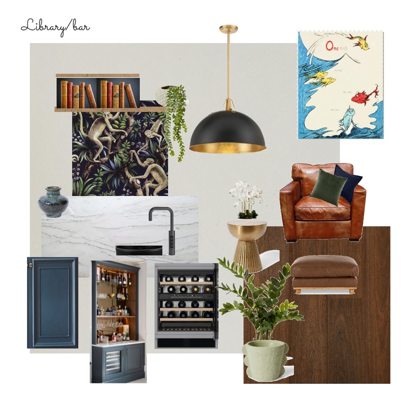 Bar area and Library Mood Board by Lorna B on Style Sourcebook