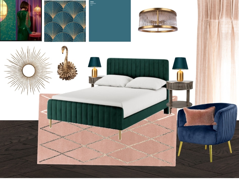 art deco bedroom Mood Board by melissa lupton on Style Sourcebook