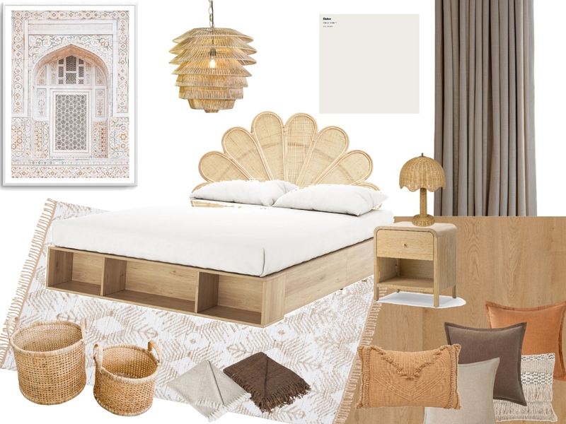 boho bedroom Mood Board by melissa lupton on Style Sourcebook