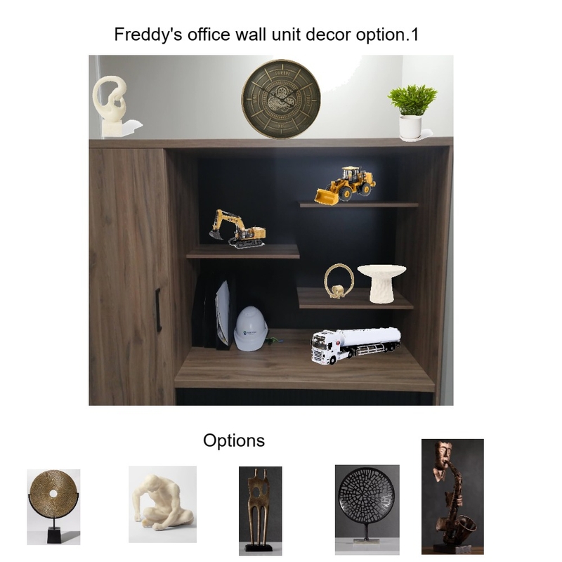 Freddy's Office Wall Unit decor Option1 Mood Board by Asma Murekatete on Style Sourcebook