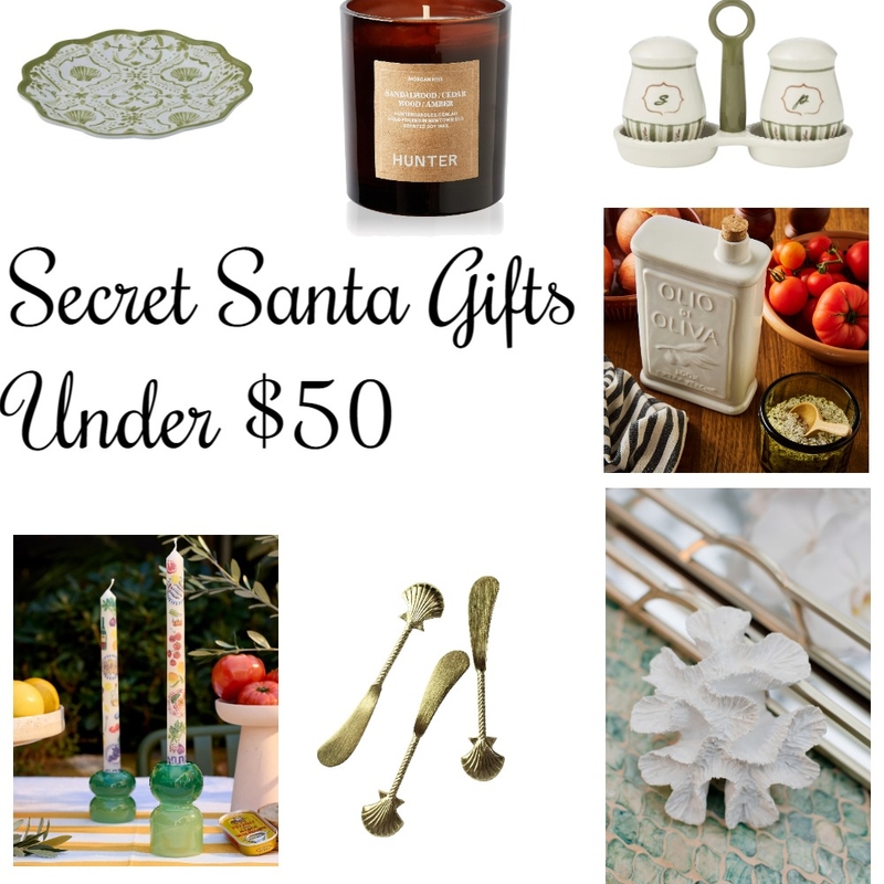 Secret Santa Gifts Undr $50 Mood Board by House of Walton on Style Sourcebook