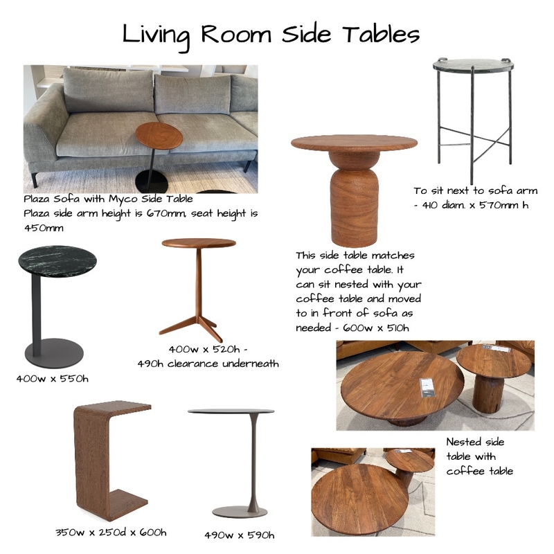 Side Tables Mood Board by Six Castle Designs on Style Sourcebook