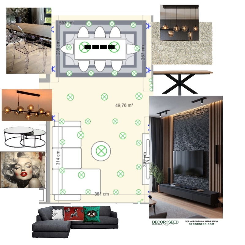 trpezarija i dnevna diplomski Mood Board by Nikolinaa on Style Sourcebook