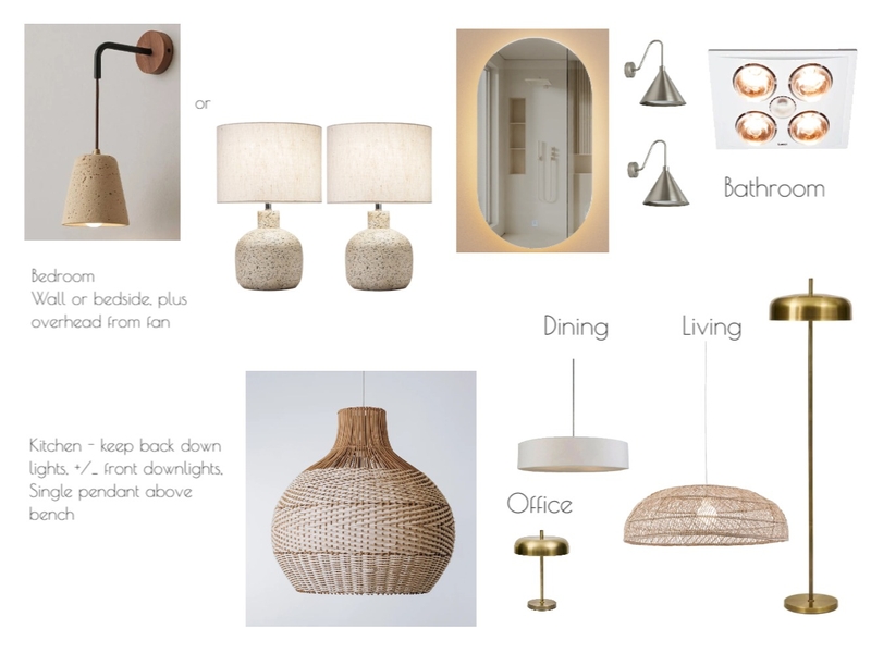 Lighting Plan Robina Coastal Apartment Mood Board by Grace Your Space on Style Sourcebook