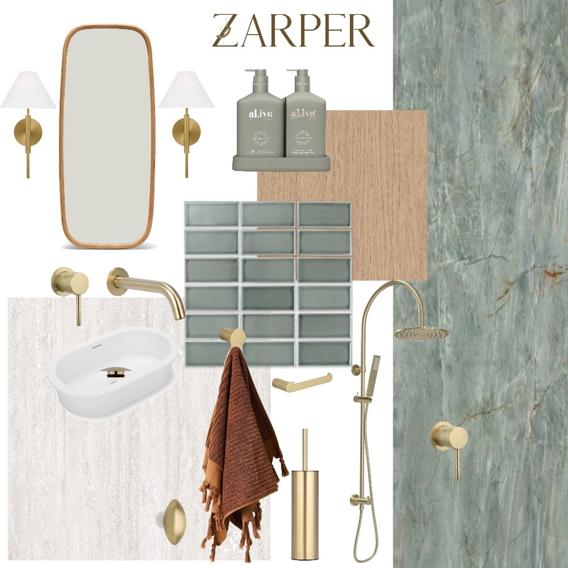Donaldson Guest Bathroom Mood Board by Zarper Interiors on Style Sourcebook