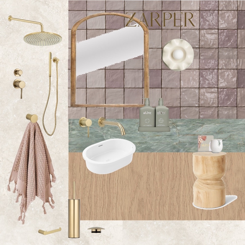 Dekota's Bathroom Mood Board by Zarper Interiors on Style Sourcebook