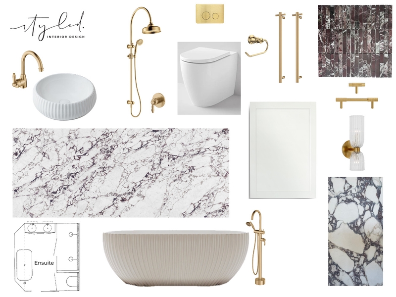 Ballinger - Ensuite Mood Board by Styled Interior Design on Style Sourcebook