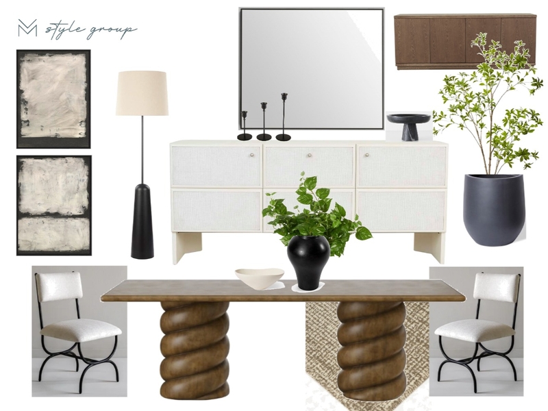 Formal Dining - Option 1 Mood Board by The VM Style Group on Style Sourcebook