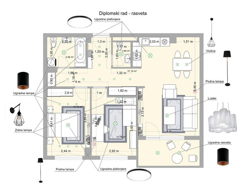 Diplomski rad - rasveta Mood Board by milica05 on Style Sourcebook