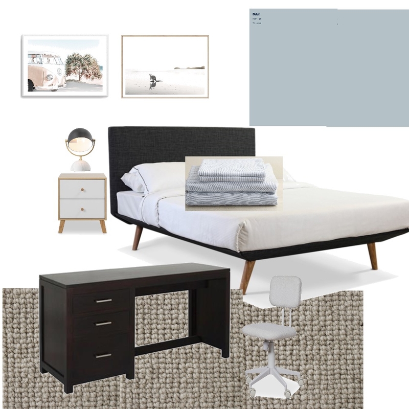 Chill Coastal Teen Bedroom with Modern Vibes Mood Board by CasaDesigns on Style Sourcebook