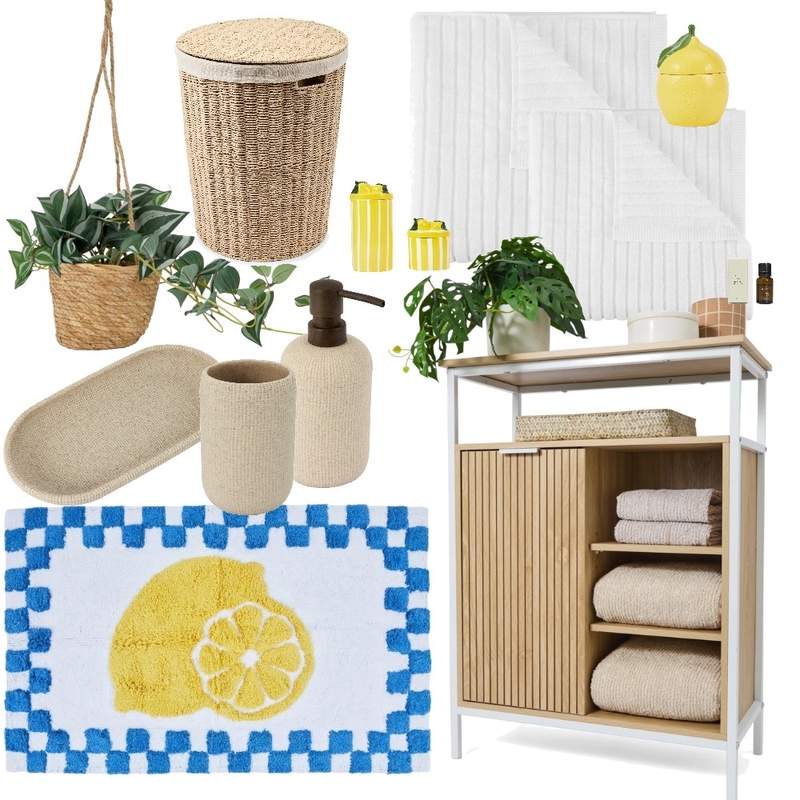 Kmart bathroom lemon Mood Board by Katelyn on Style Sourcebook