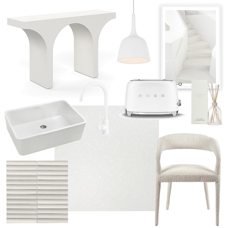 Cloud Dancer ft. White Crystal Boulder Mood Board by SilkSurface on Style Sourcebook