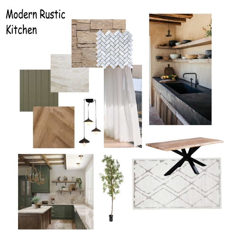 Modern Rustic Kitchen Mood Board Mood Board by MelBoyd31 on Style Sourcebook