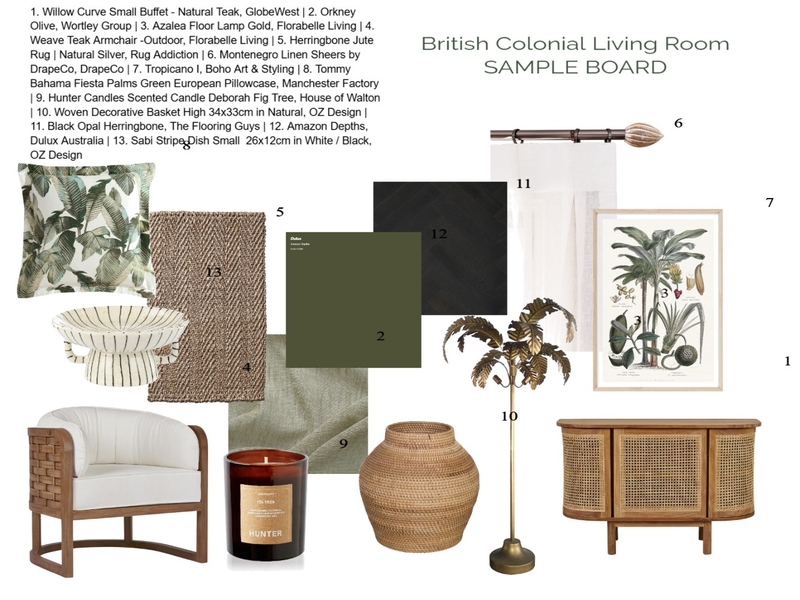 British Colonial Mood Board by kmtaylor80 on Style Sourcebook