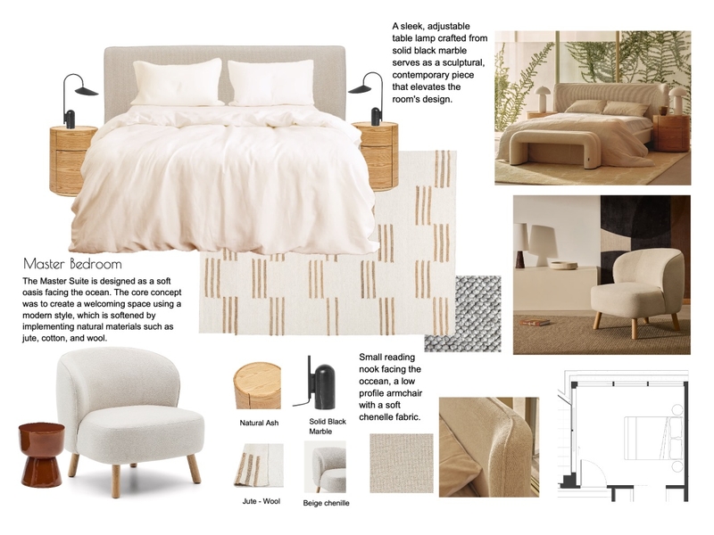Master Bedroom Mood Board by Studio Thicia Luiza on Style Sourcebook