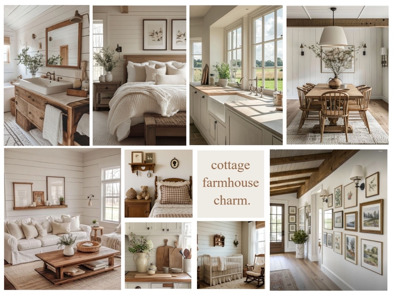 Cottage Farmhouse Charm Moodboard Mood Board by RACHMCEACHRAN on Style Sourcebook