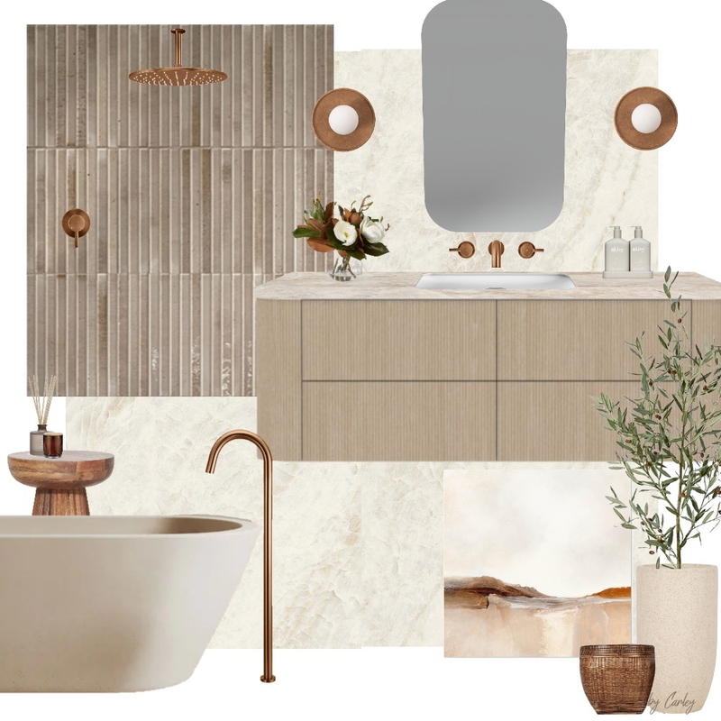 Soft Organic Bronze Mood Board by Carley & Co. Design on Style Sourcebook
