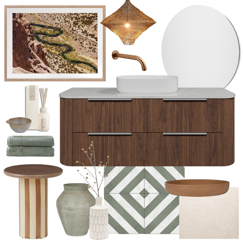 Textured Terrain | Socoa with Oxford Mirror Mood Board by Timberline on Style Sourcebook