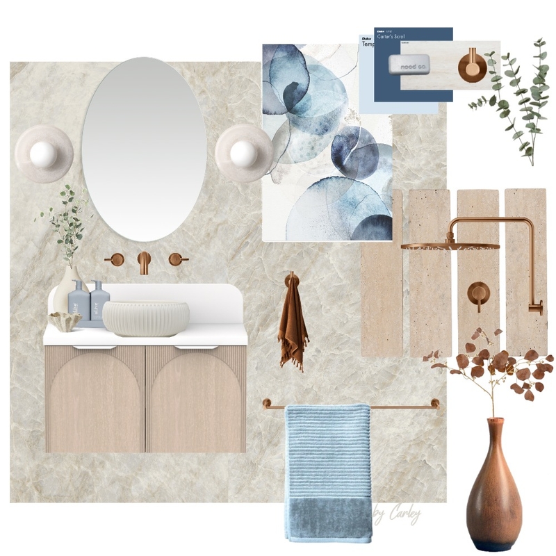 Soft Bronze Coastal Mood Board by Carley & Co. Design on Style Sourcebook