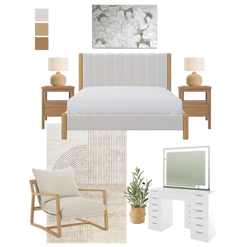 Modern Organic Bedroom Mood Board by Luxo Living on Style Sourcebook