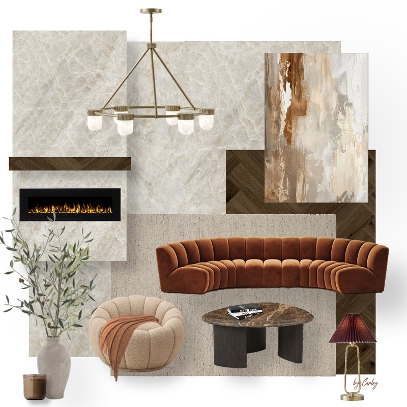 Oyster Living Room - Terracotta Mood Board by Carley Design Studio on Style Sourcebook