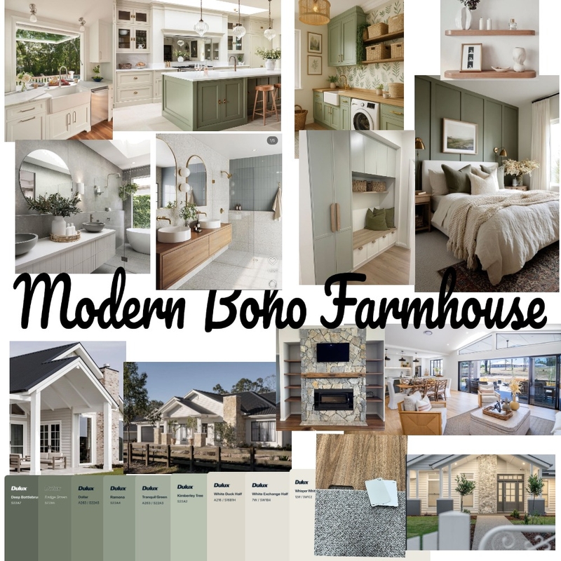 Boho Modern Farmhouse moodboard Mood Board by kathok on Style Sourcebook