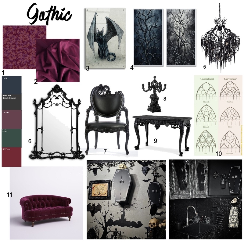 gothic moodboard Mood Board by Taylor3310 on Style Sourcebook