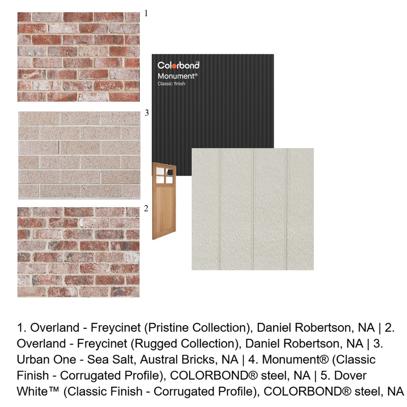 Fascade - Overland Feature Brick Mood Board by TMR on Style Sourcebook