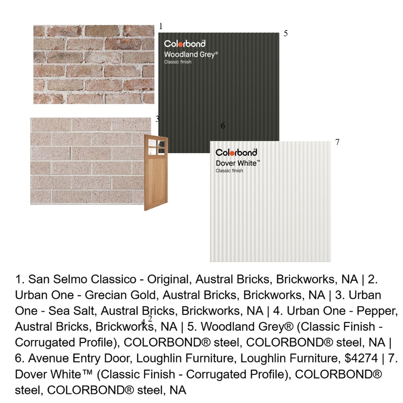 Fascade - San Selmo Feature Brick Mood Board by TMR on Style Sourcebook