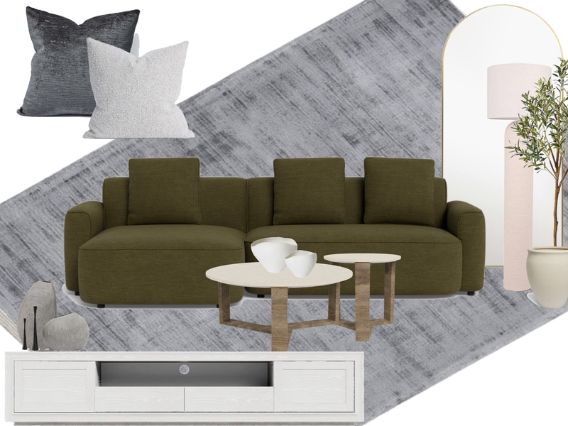 119 white street, wavell heights - main lounge room green Mood Board by tlaws on Style Sourcebook