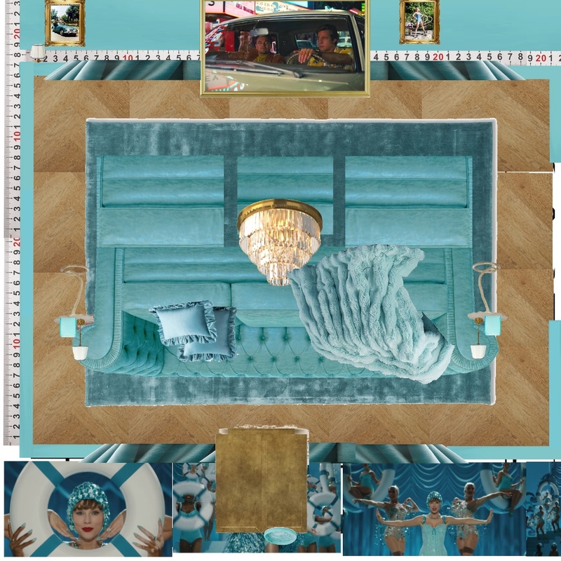 Cinema Blue Colour Drench Mood Board by dl2407 on Style Sourcebook