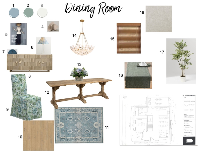 IDI Module 9 Dining Room Mood Board by kbprice on Style Sourcebook