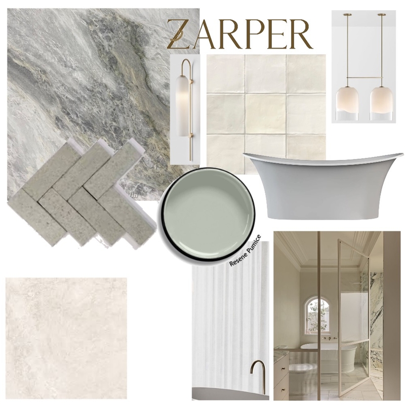 Donaldson Ensuite Mood Board by Zarper Interiors on Style Sourcebook