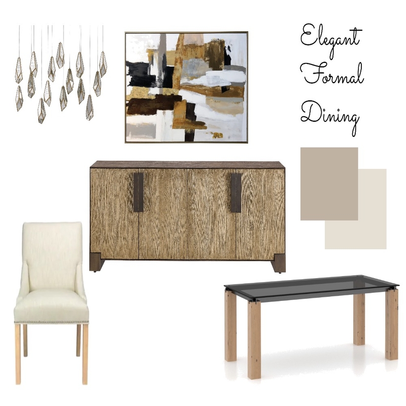 Elegant Formal Dining Mood Board by Jessica on Style Sourcebook