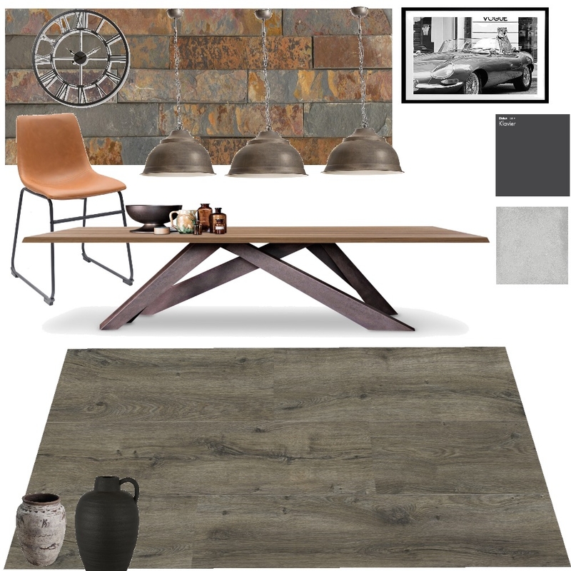 Industrial Dinning room Mood Board by STUDIO M on Style Sourcebook