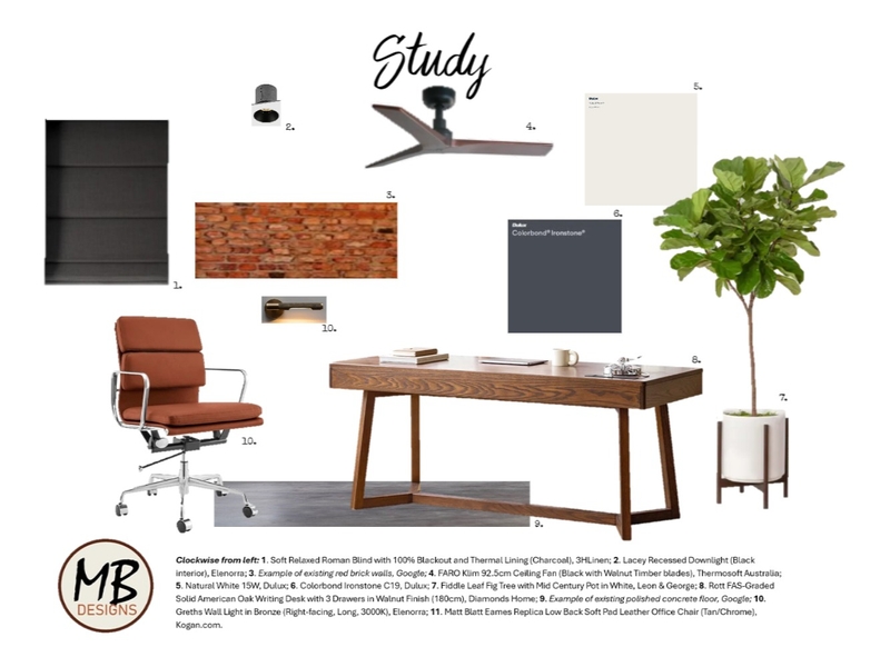 Study Mood Board by MBDesigns on Style Sourcebook