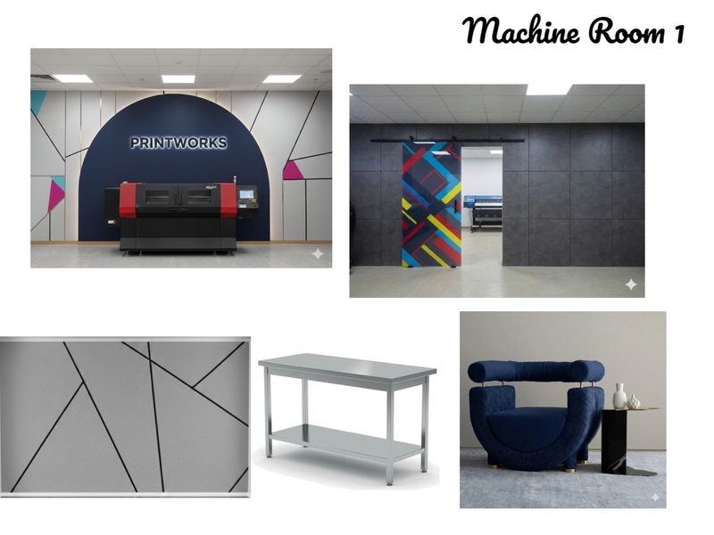 CMYK - Machine room 1 Mood Board by Oeuvre designs on Style Sourcebook