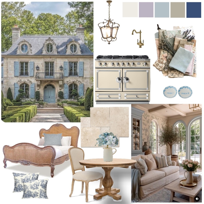 French Provincial Mood Board by by Jenelle Suarez on Style Sourcebook