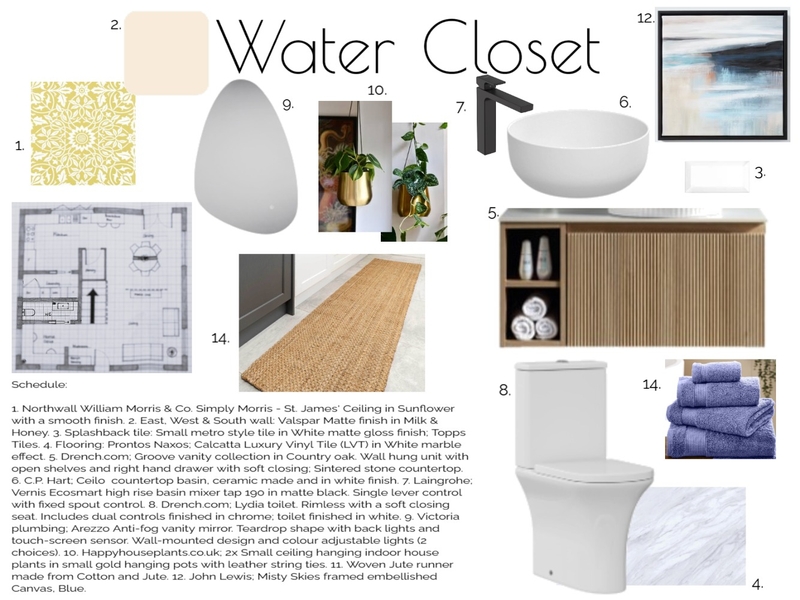 Water Closet Design (IDI A.9) Mood Board by Maisie_Cupid on Style Sourcebook