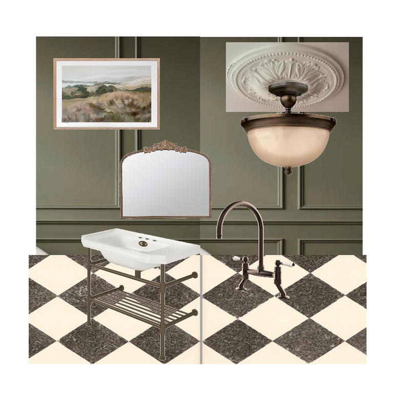 Paddington Terrace House Victorian Powder Room Mood Board by Dune Drifter Interiors on Style Sourcebook