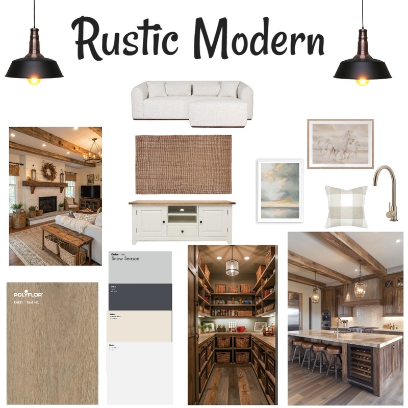 rustic modern style Mood Board by cl26reynoldsm on Style Sourcebook