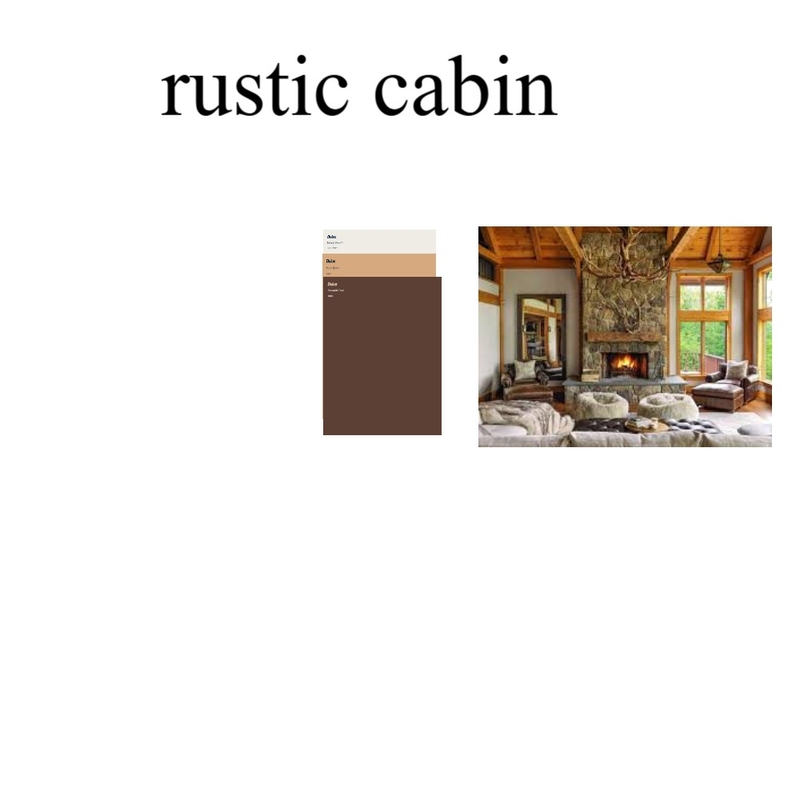 rustitic log cabin Mood Board by maddy A on Style Sourcebook