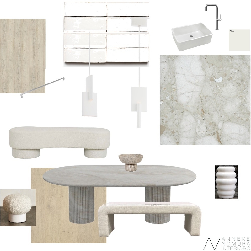 Pale Green Marble Dining / Kitchen Mood Board by ANNEKE NOMURA INTERIORS on Style Sourcebook