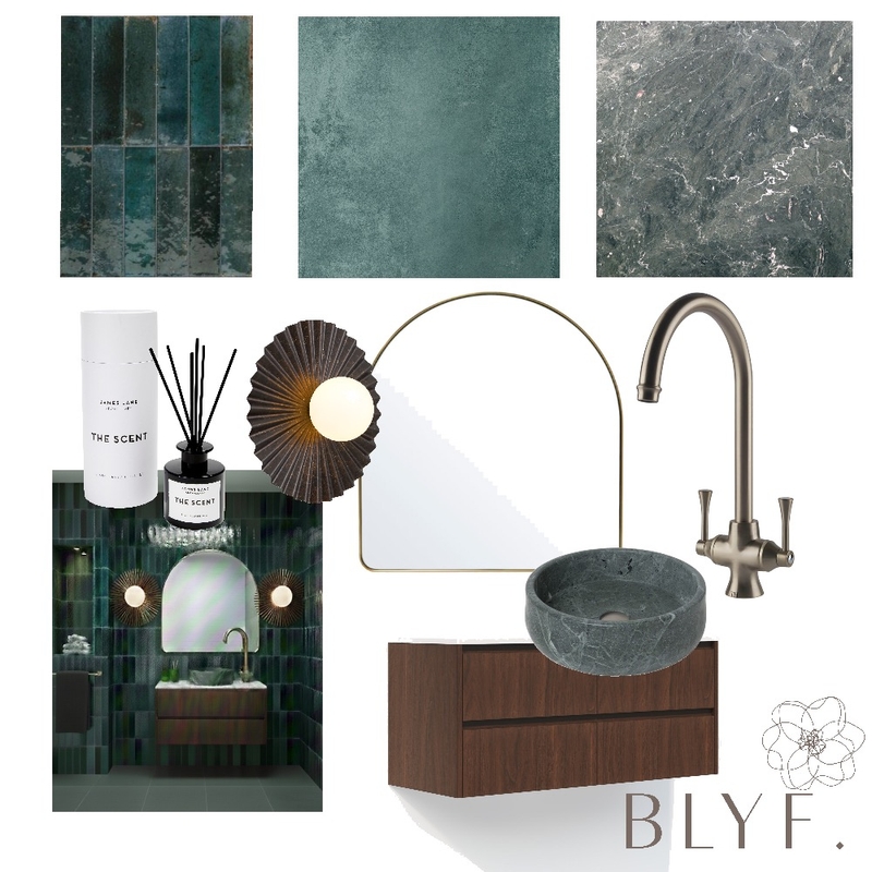 Emerald Bathroom Mood Board by Lauren166 on Style Sourcebook