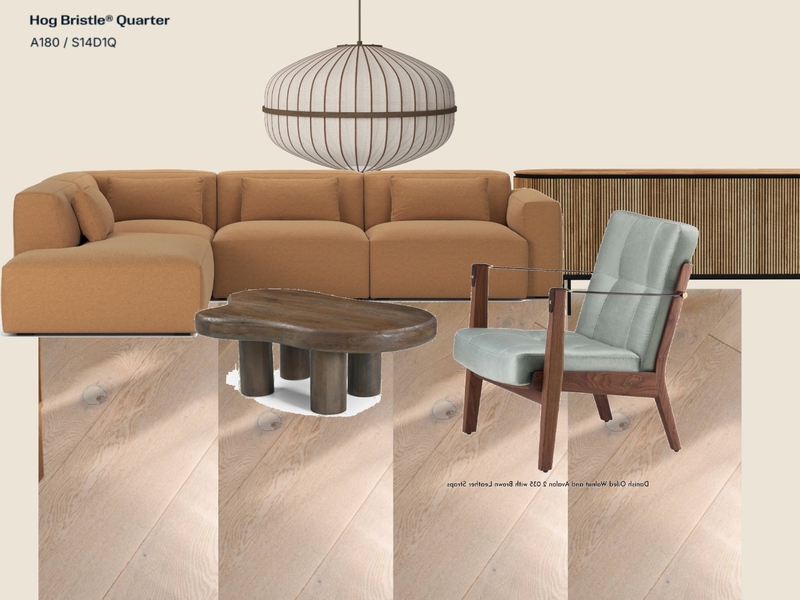 livingroom walnut + teak + lario111 yellow sofa Mood Board by tomaskarkalas on Style Sourcebook